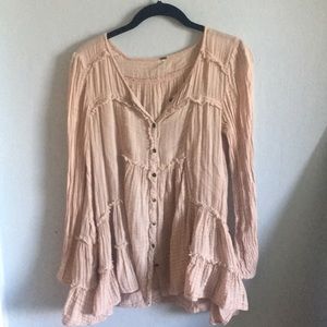 Free People Flowy Blouse